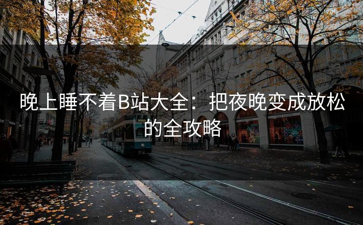 晚上睡不着B站大全:把夜晚变成放松的全攻略 晚上睡不着B站大全:把夜晚变成放松的全攻略